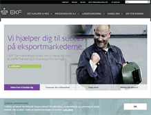 Tablet Screenshot of ekf.dk